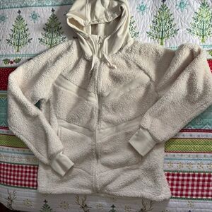 Columbia Sportswear Sherpa Fleece Zip Hoodie Cream Size XL